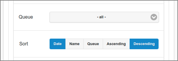 Admin Web App: Documents - Select and Sort - In