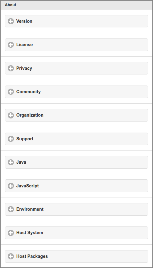 Admin Web App: About