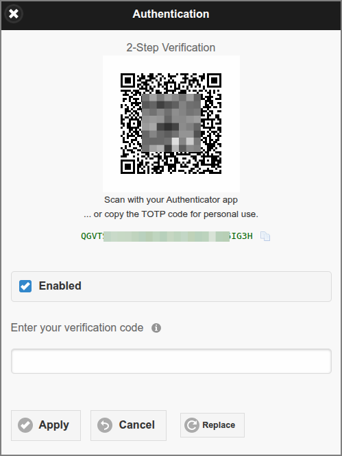 User Web App: User Details - Authentication