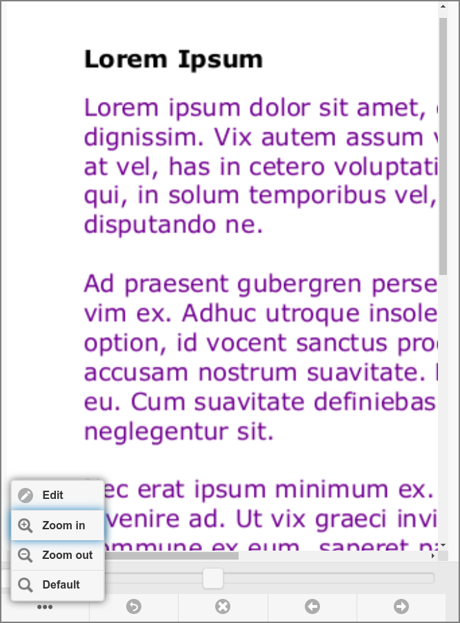 User Web App: SafePage Browser - Page Options